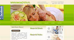 Desktop Screenshot of masazysta.pl